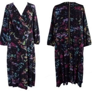 Melissa McCarthy Seven7 Galaxy Print Dress 3x